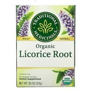 Traditional Medicinals, Organic Licorice Root, Caffeine Free, 16 Wrapped Tea Bags, .85 oz (24 g)