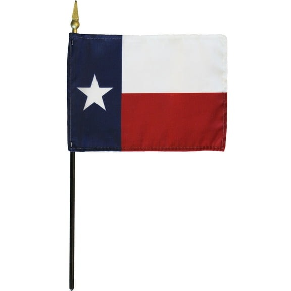 Texas - 4"X6" Stick Flag