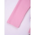 thumbnail image 7 of Alvivi 2PCS Kids Girls Swimsuit Set Long Sleeves Rash Guard Shirt Top Ruffles Bottom Bathing Suit Pink Serpentine 6, 7 of 7