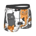 thumbnail image 3 of Kll Funny Cats Men'S Cotton Boxer Briefs Underwear-Xx-Large, 3 of 9