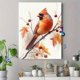 thumbnail image 4 of Qisvanset Framed Canvas Wall Art 12x16 Inch Watercolor Red Cardinal Bird Wall Print Art, 4 of 5