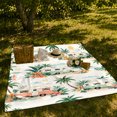 thumbnail image 7 of Tropical Retro Camper Beach Scene Whimsical Illustration Of, Rustic Camping Scene, Warm Flannel Blanket for Cabin and Lodge, Outdoor Lovers Camping Gift, Rustic Home Decor, 7 of 7
