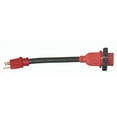 thumbnail image 1 of Valterra Power Cord Adapter A10-1530DVP Mighty Cord; For Connecting RV Power Inlet To Standard Power Source; 15 Amp Male To 30 Amp Female; 15 Amp; With Detachable Female End; 12 Inch Dog Bone, 1 of 2