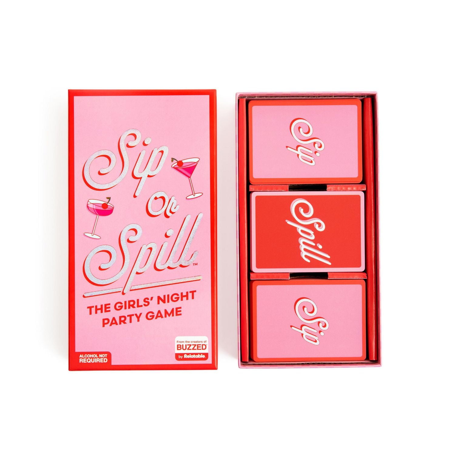 Sip or Spill — The Girl's Night Adult Party Drinking Game by Relatable, The Ultimate Bachelorette Party Game