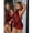 Multicolor, variant on Multicolor X GloRilla High Neck Backless Ruffle Mini Bodycon Dress Club