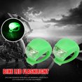 thumbnail image 4 of Ciclismo 2 linternas impermeables para manillar de bicicleta con luz LED de silicona para bicicleta (verde) Ehuebsd Para estrenar, 4 of 4