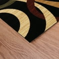 thumbnail image 4 of Ox Bay Aura 5'2" x 7'2" Black/Cream Abstract Performance Indoor Area Rug, 4 of 8