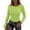 Light Green_FP18, variant on Lumtrix Women's Ribbed Long Sleeve Basic Top - Soft Stretch Crewneck Shirt for Work & Casual Fashion Slim Fitted Blouse Light Brown S