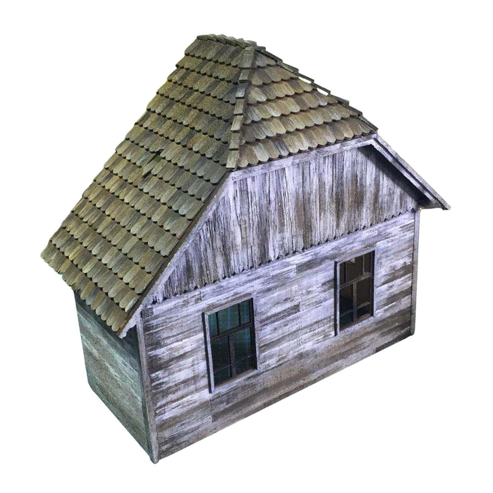 Zxpjkyu House Building Model Kit 1/35 Scale Decor Unique Unfinished Ideal Gift Unpainted