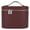 Burgundy, variant on HPZZ Makeup Bag Vanity Case with Removable Divider Travel Toiletry Bag Portable Cosmetic Bag Makeup Organizer Case