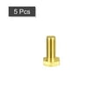 thumbnail image 3 of Unique Bargains Brass Hex Bolts, M10x25mm 5 Pack Fully Thread Grade 4.8 Machine Screws, 3 of 4