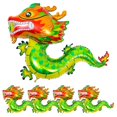 thumbnail image 1 of 5pcs Chinese New Year Balloons Dragon Shaped Balloons Spring Festival Balloon for New Year, 1 of 3