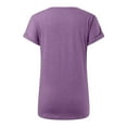 thumbnail image 6 of Women Blouses Fit Short Loose Fitted Shirt Teen Blouses Tops Dressy Crop Short Sleeve Tops for Women Christmas Shirt Dressy Long Sleeve Teen Girl Long Rayon Shirts for Tunic Shirts Purple S, 6 of 7