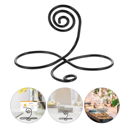 HONMEET Table Card Holder Place Card Holders Metal 6Pcs 2.9X1.9X1.6In