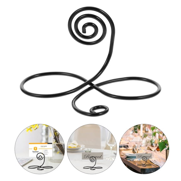 HONMEET Table Card Holder Place Card Holders Metal 6Pcs 2.9X1.9X1.6In