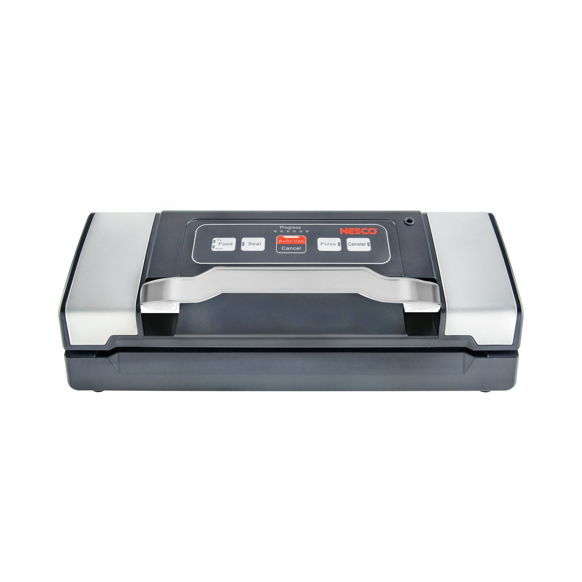 NESCO Compact Vacuum Sealer Machine - Powerful Food Sealing With Moist and Pulse Modes, Accessory Port, Includes 10 Pre-Cut Bags, VS-09