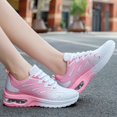 thumbnail image 4 of Women's Air Cushion Running Sneakers, Breathable Lace-Up Athletic Walking Shoes, 4 of 6