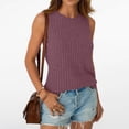 thumbnail image 2 of BUIGTTKLOP Ribbed Tank Tops for Women Sleeveless Knit Tops Crewneck Stretchy Going out Tops Fitted Summer Tanks, 2 of 6