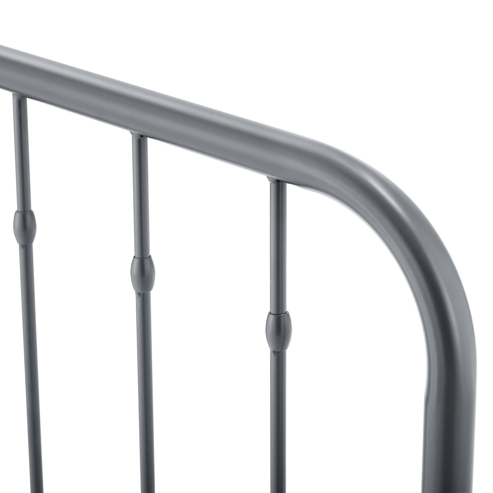 Headboard, Queen Size, Metal, Grey Gray, Modern Contemporary Urban Design, Bedroom Master Guest Suite