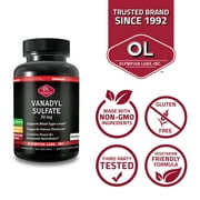 Olympian Labs Vanadyl Sulfate 20 mg Plus Niacin 20mg Capsules, 250 Count