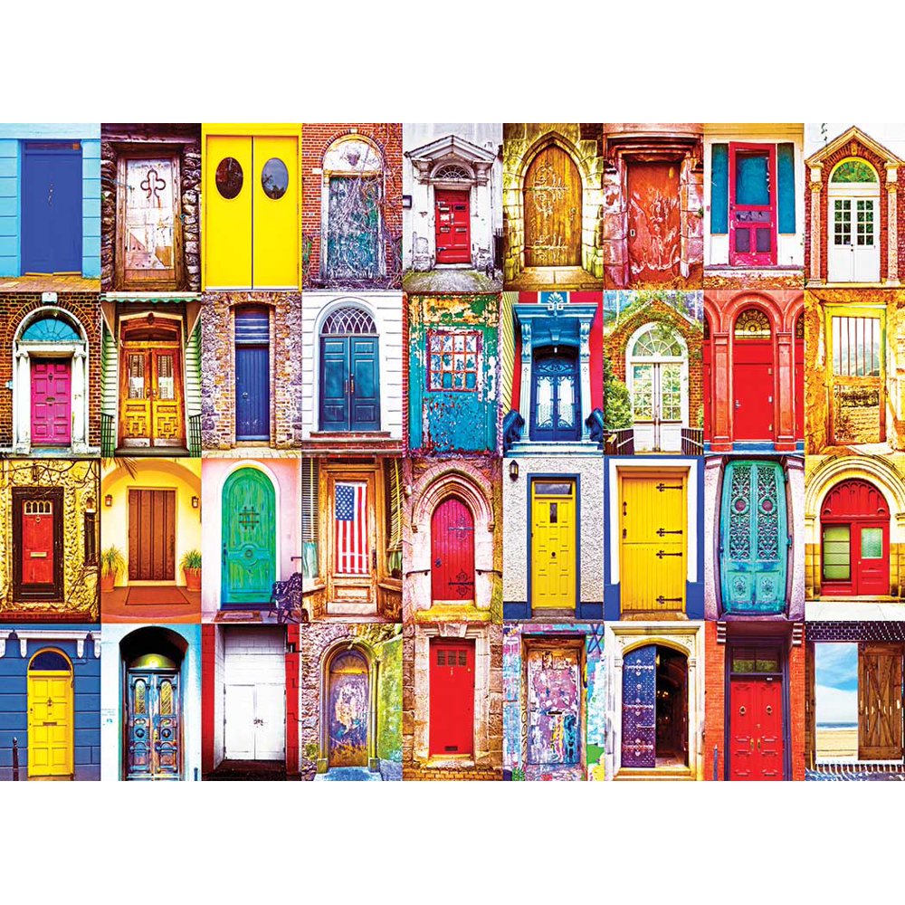 Colorful American Doors, a 1500piece Puzzle by Lafayette Puzzle