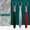 thumbnail image 6 of Mightlink Tongue Scraper Anti-slip Handle Groove Top Double-Sided Cleaning Easy Operating Tongue Cleaning Brush Tools for Unisex, 6 of 8