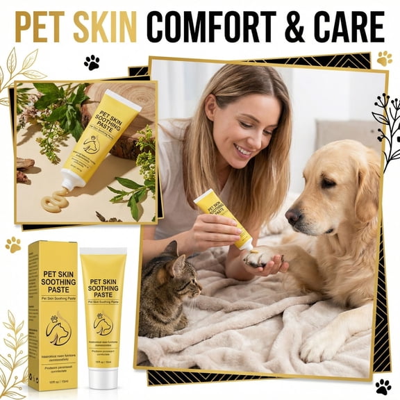 Eeljoy Pet Skin Soothing Paste, Daily Routine Pet Skin Care Ointment With Soothing Formula For Cats And Dogs, Pet Skin Maintenance And Comfort Ointment For Daily Use, Grooming,