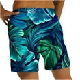 thumbnail image 3 of Men's Hawaii Printed Shorts Drawstring Elastic Waist Casual Loose Boardshorts Summer 2024 Fashion Beachwear Multicolor,XXL, 3 of 5