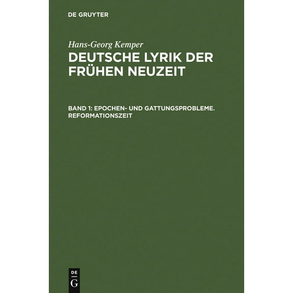 Epochen- und Gattungsprobleme. Reformationszeit, (Hardcover)