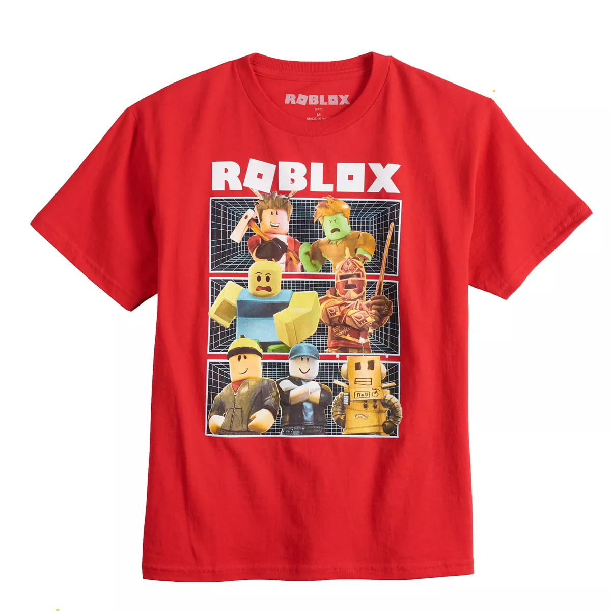 Roblox Boys Shirt Tri-Patterned Graphic Tee Red Size Large (14-16) -  Walmart.Com