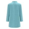 thumbnail image 5 of ZQUUVOU Fall Lightweight Cardigan for Women Long Sleeve Open Front Cotton Tops Solid Color Button Front Cardigan with Pockets Sky Blue, 5 of 5