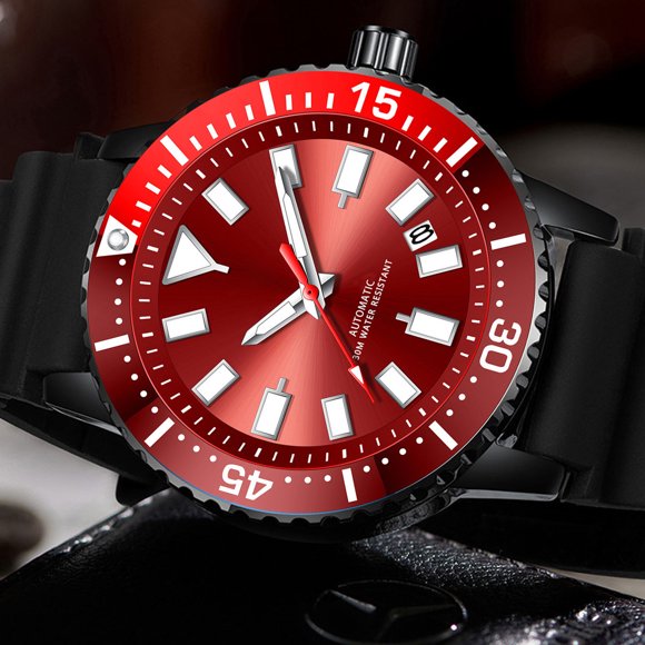 Reloj Analógico Para Hombre, Reloj Cronógrafo Con Bisel Giratorio Resistente Al Agua Para Citas