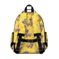 thumbnail image 3 of Highland Cow and Hat Print Cute School Backpack Bag for School with Padded Back and Adjustable Shoulder Straps 15.25"x11.5"x5.25", 3 of 5