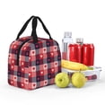thumbnail image 3 of Kdxio Heart Plaid Print Insulated Lunch Bag,Reusable Tote Lunch Box for Women Men,Leakproof Cooler Lunch Bags for Work Office Travel Picnic, 3 of 6