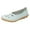 Light Blue, variant on PLLFRLRT Loafers for Women Dressy Penny Loafers Casual Round Toe Slip Ons Work Shoes Soft PU Moccasins Driving Loafers Flats Shoes(White,9)