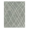 thumbnail image 2 of Unique Loom Soft Touch Shag Collection Area Rug - Dora (8' x 10' Rectangle Cloud Gray/Ivory), 2 of 6