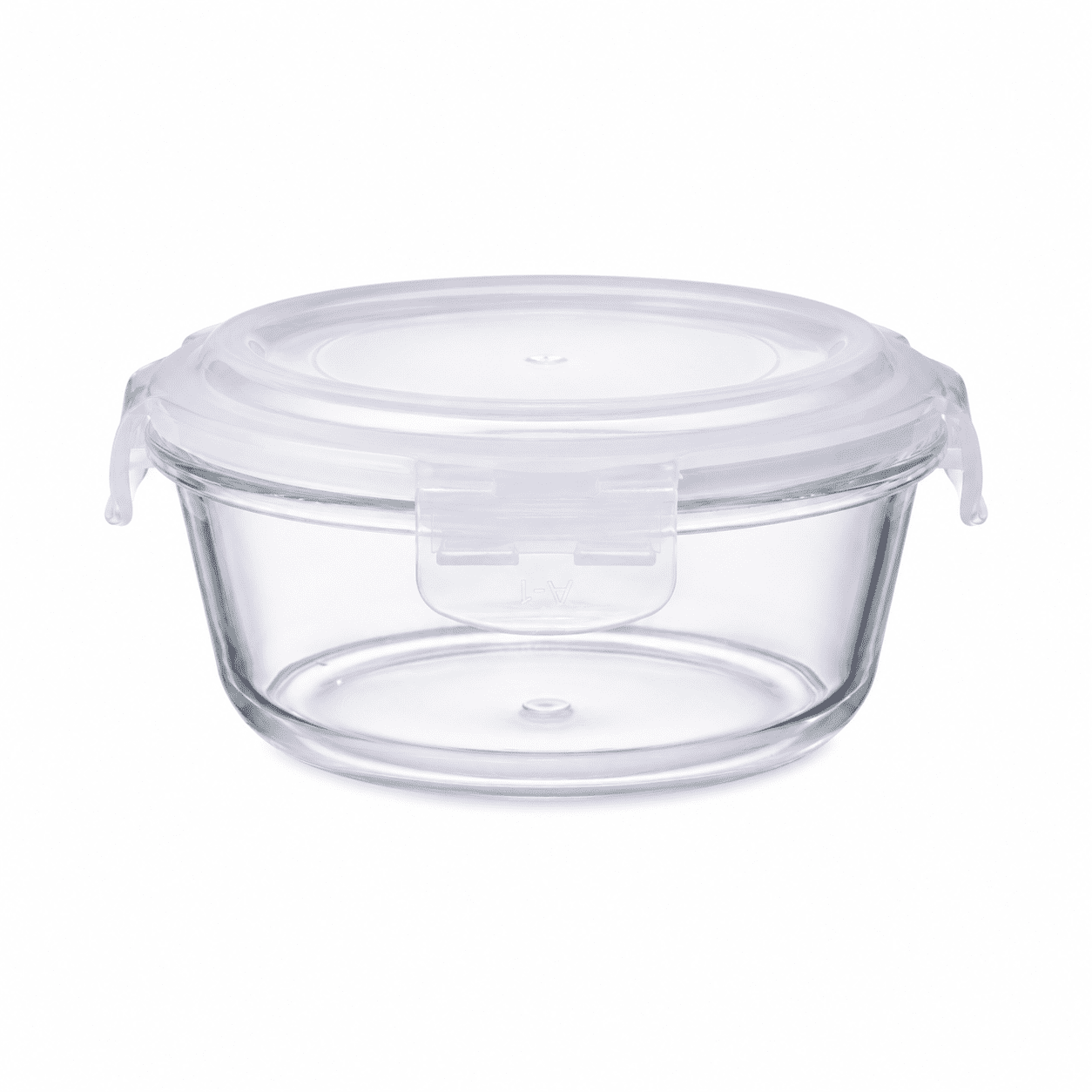 Con-Tact Round Borosilicate Glass Container with Opaque Latch 4.0c