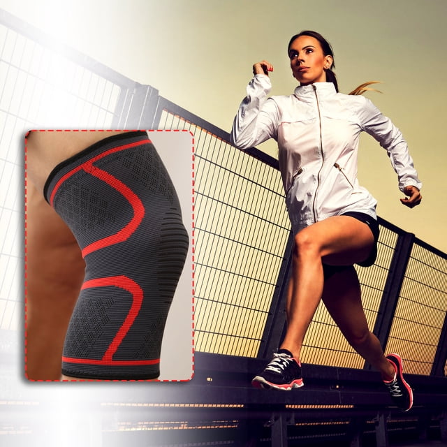 LSLJS Outdoor Sports Compression Strap Knee Pads Cycling Basketball Knee Pads, Knee Pads