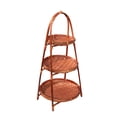 thumbnail image 3 of WLPZXP Bamboo Woven Fruit Basket Standing Tray Holder for Kitchen Table Living Room 3 Layers 45cmx22cm, 3 of 9