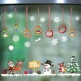 thumbnail image 4 of HCTSHG Christmas Window Clings, Snowflake Santa Reindeer Decals for Glass, Xmas Holiday Window Stickers for Home Party Decoration and Seasonal Decor, 4 of 7