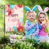 Tangnade Room Decor Easter Garden Banner Ornaments Spring Outdoor Decoration Banners Easter Bunny Decoration Banners Gardening Decoration Banners