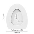 thumbnail image 3 of Fufafayo under $5 Soft Close Quick Release Toilet Seat Elongated,Oval Toilet Seat with Quiet Close, Comfort Foam Cushioning, V Shape Toilet Seats Cover for Easy Cleaning & Simple Top Fixing, 3 of 8