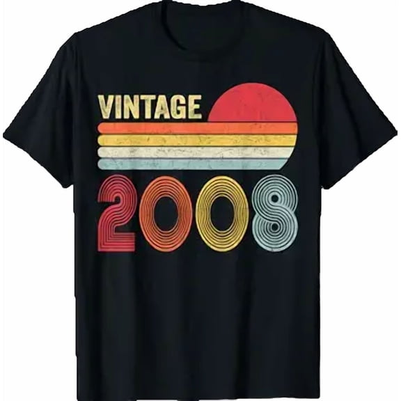 18 Year Old Gifts Vintage 2008 18th Birthday Boys Girls T-Shirt