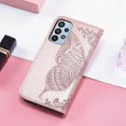 thumbnail image 7 of Designed for Samsung Galaxy A23 5G Case Wallet,Women Flip Folio Cover with Credit Card Holders Butterfly Embossed PU Leather Kickstand Wrist Strap Phone Case for Galaxy A23 5G/A23 4G (Rose Gold), 7 of 7