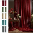 thumbnail image 1 of Fiudx Cortinas de Terciopelo, Aislamiento Térmico Suave, Tratamiento de Ventanas con Reducción de Ruido, Elegante Diseño de Ojales, Decoración para Dormitorio y Sala de Estar, Ambiente Confortable, 1, 1 of 7