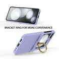 thumbnail image 3 of Compatible with Samsung Galaxy Flip 5 Case with Hinge Protection, Build-in Kickstand Ring Holder Anti-Scratches Hard PC Protective Shockproof Case for Samsung Galaxy Z Flip 5 - Purple, 3 of 7