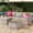 Gray/Light Gray, variant on IdealHouse 5-Piece Outdoor Sectional Sofa Set, All-Weather PE Rattan Patio Furniture with Ottoman & Tempered Glass Table, Convertible Garden Couch for Backyard, Porch, Poolside (Gray/Light Gray)