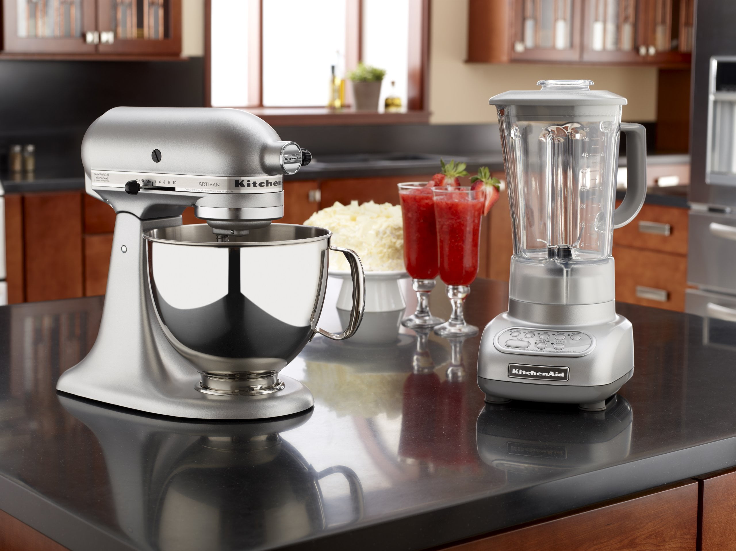 KitchenAid KSM150PSGC Artisan Series 5-Qt. Stand Mixer with Pouring Shield - Gloss - Walmart.com