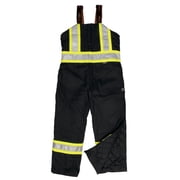 Tough Duck Hi-Vis Insulated Bib Overalls,Black S79821