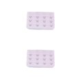 thumbnail image 3 of Jumpingount Correa de extensión Extensores de sujetador Hebilla 4 ganchos Accesorios transpirables Longitud elástica Dispositivos de reemplazo rosado 2piezas, 3 of 6